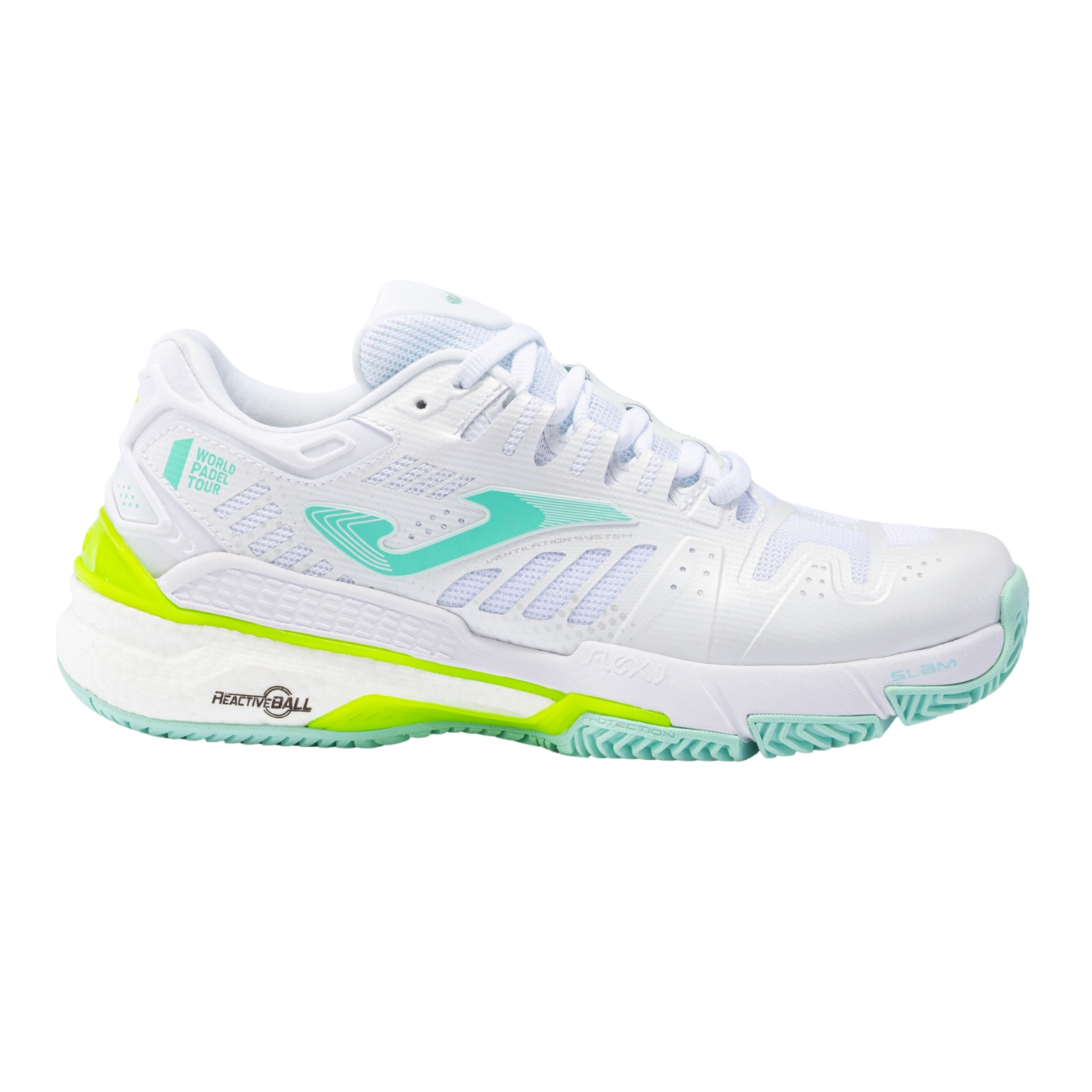 Joma T Slam Lady White Sky Blue Padelxpert