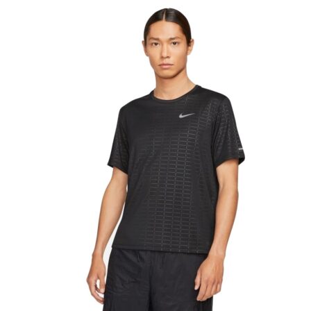 Nike Miler Run Division T-shirt Black/Reflecting Silver
