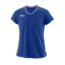 Wilson Team ll V-Hals T-shirt Girl Royal Blue