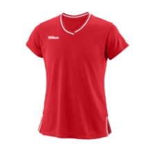 Wilson Team ll V-Hals T-shirt Girls Red