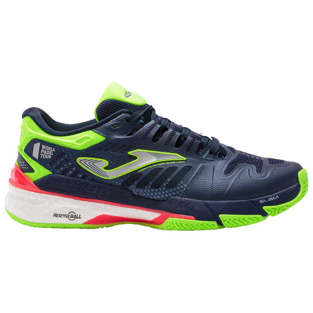 Joma Slam 2103 Navy | Padel schoenen heren navy en geel ⇒