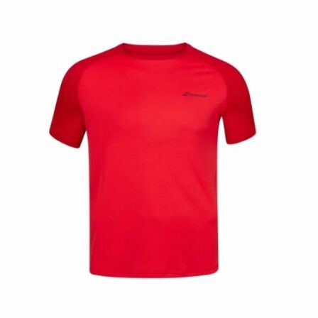 Babolat-Play-Crew-Neck-T-shirt-Tomato-Red-Tennis-T-shirt