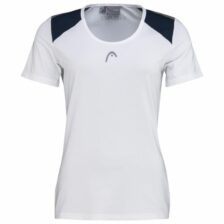 Head Club Tech T-shirt Dames White/Dress Blue