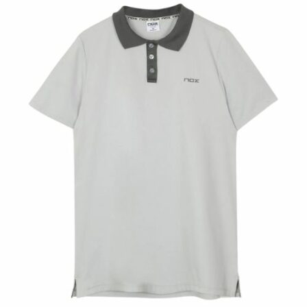 Nox-Pro-Regular-Polo-Light-Grey-Padel-T-shirt