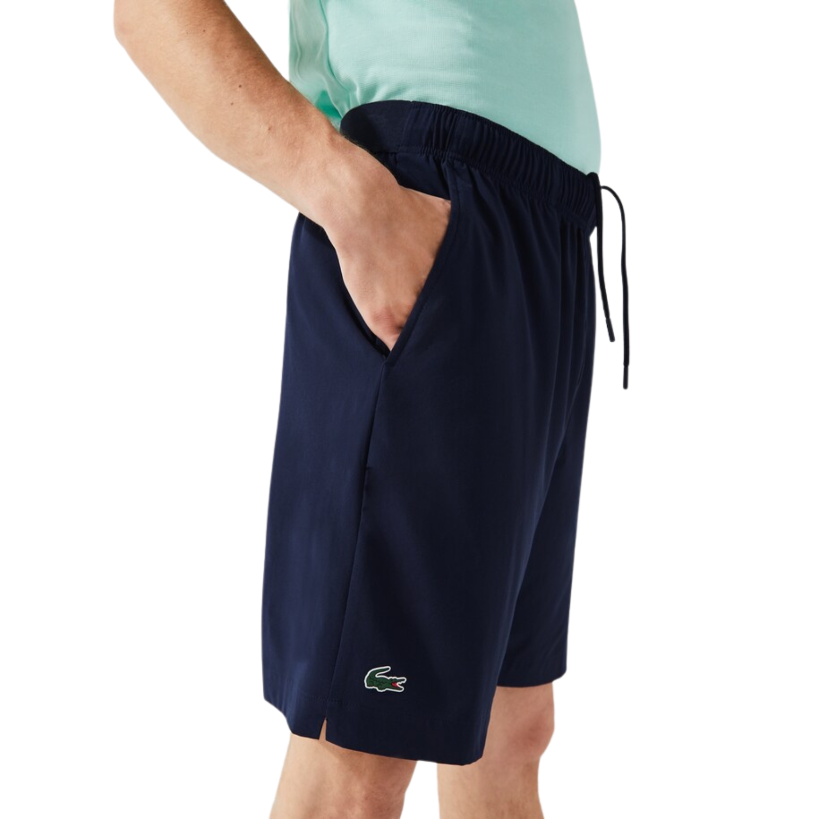 Lacoste swim shorts best sale navy