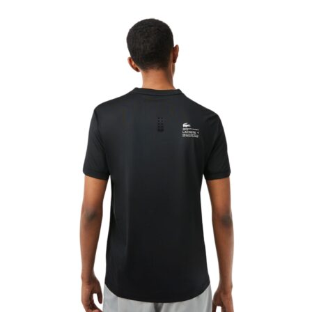 Lacoste Sport Slim Fit Stretch Jersey T Shirt Black