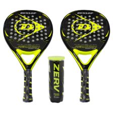 Dunlop Padel Package Deal (Dunlop Reaction Sport Plus Yellow + ZERV Padel Master+)