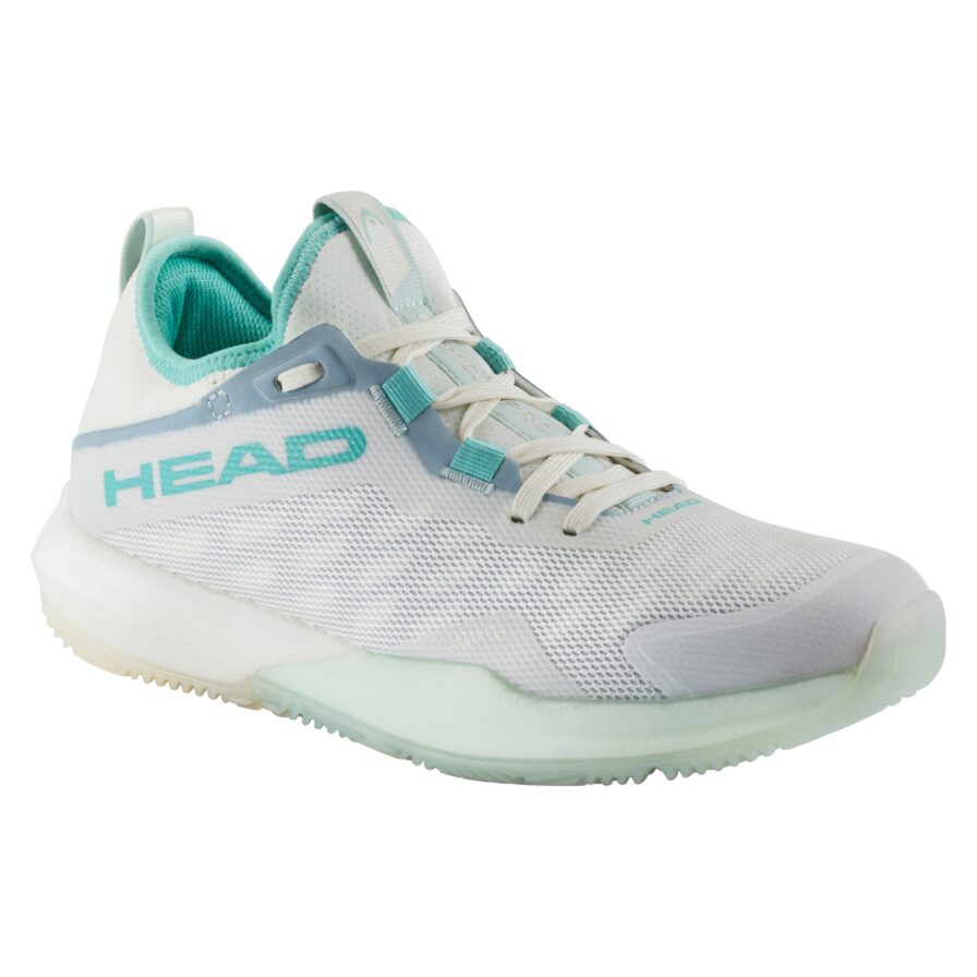 HEAD Motion Pro Padel Damenschuh – Weiß/Koralle, Speziell Für Padel Mit 360° Grip
