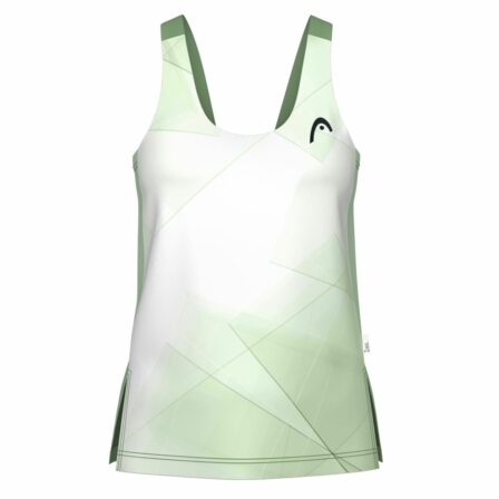 Head Spirit Tank Top Women White/Celery Green