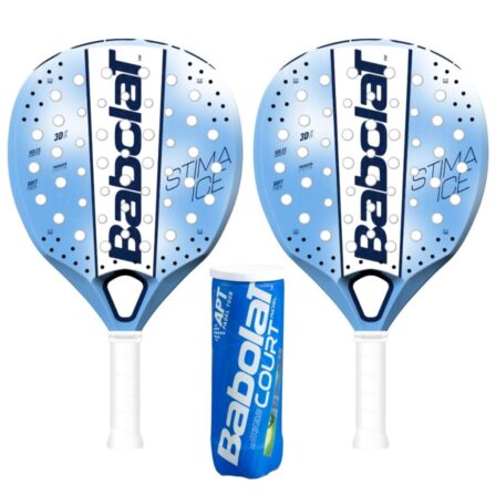 Babolat Padel Set (2 x Babolat Stima Ice + Babolat Court Padel X3)