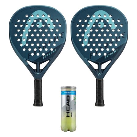 Head Padel Set (2 x Head Extreme PWR + Head Padel Pro+ 3 stk.)