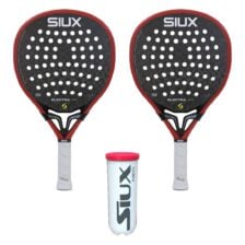 Siux Padel Set (2 x Siux Electra Pro 2026 Fire Red + Siux Neo 3 stuks)