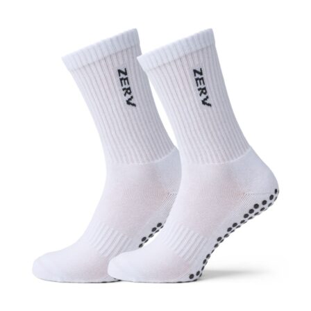 ZERV Grip Socks Long 2-Pack White